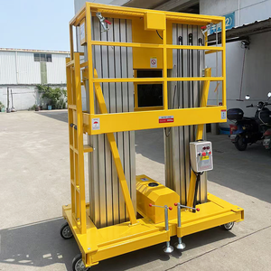 Điều kiện Mới đơn mast 4m-10m AC trên không điện hợp kim nhôm Nâng Nền tảng chuỗi Sling loại tời cho sản xuất - Product Image 5