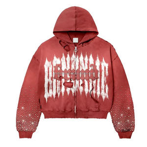 Sudadera con capucha y hombros descubiertos con logotipo personalizado de secado rápido, color sólido | Ropa informal y para exteriores para adultos - Product Image 3