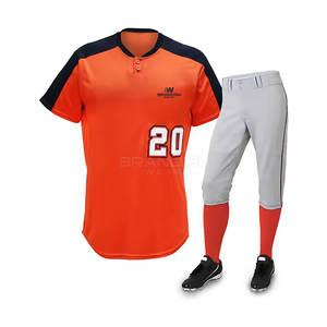 ชุดเบสบอลเล่นกีฬาสำหรับผู้ใหญ่เครื่องแบบเบสบอลสีออกแบบได้ตามต้องการ - Product Image 1