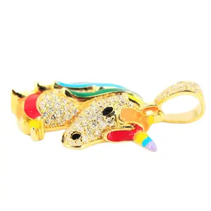 Colgante de diamante VVS de diseño personalizado para hombre, joyería fina con paso de moissanita con símbolo religioso hindú de estilo Hip Hop helado - Product Image 2