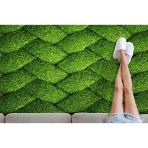 Tapis en herbe verte imprimé - Tapis tendance, adapté aux animaux domestiques, lavable en machine, tapis doux non tissé - Product Image 2