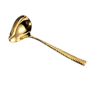 Cucharón de sopa Nuevo diseño Cuchara Utensilios de cocina Nuevo aspecto Cucharón de metal Cuchara Mango largo Artículos de cocina Accesorios para cocinar en casa - Product Image 5