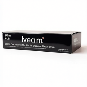 200 m Clear Polyethylene Construction Film 50m X 4m Disposable Plastic <b>Wrap</b> - Product Image 2