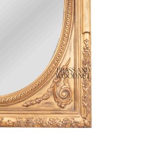 Consola de Espejo Clásica de Lujo con Base de Águila, Madera Artesanal con Acabado Dorado y Tapa de Mármol, Muebles de Estilo Francés - Product Image 5