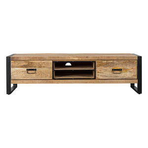 Kelvin 180 cm Mangohouten Contemporary TV Meubel Modern Farmhouse TV Cabinet Stand para sala de estar Muebles para el hogar Panel de madera - Product Image 2