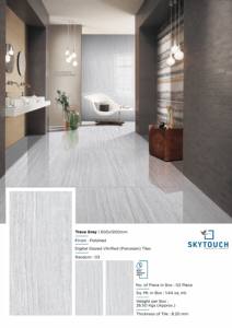 กระเบื้องพื้นหินแกรนิตสีขาวพอร์ซเลนกระเบื้องเคลือบเงาภายในโรงแรมส่งออกขนาด600x600มม. เนื้อหินห้อง - Product Image 4