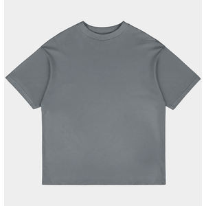 Vente en gros 100% coton T-Shirt respirant pour hommes Logo personnalisé bouffée imprimé à manches courtes col rond T-shirt pour hommes Vente en gros de grande taille - Product Image 6