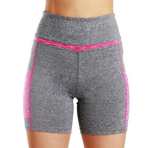 Entraînement athlétique course Biker femmes Shorts Yoga Shorts poches Stretch matériel personnalisé taille haute élastique femme Shorts - Product Image 1