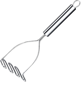 Efficient Metal Potato Masher with Sturdy Handle for Mashing Potatoes and Soft Vegetables Without Clumps or Effort - Product Image 2