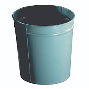 Zone publique ventes directes poubelle en métal ronde poubelle en métal poubelle de finition personnalisée poubelle poubelle poubelle - Product Image 1