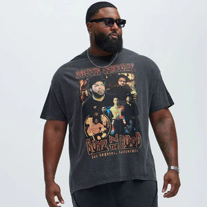 2025 été Top qualité Streetwear T-shirt hommes numérique imprimé soleil fané américain rétro Hip Hop respirant coton T-shirt - Product Image 1