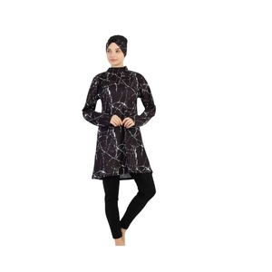 Nuevo traje de baño modesto para mujeres musulmanas Cómodo Hijab de manga larga y Burka con cobertura completa Estilo islámico deportivo - Product Image 3