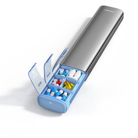 Boîte à pilules JUXINDA scellée pour une utilisation d'urgence, distributeur de pilules portable, récipient de stockage de qualité alimentaire pour les médicaments quotidiens