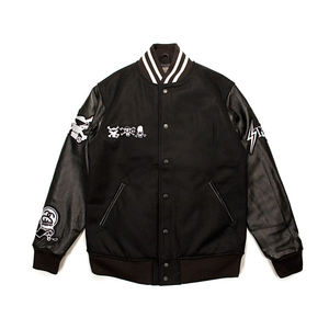 Veste universitaire personnalisée Bombardier lourd et surdimensionné Fabricant OEM Vente en gros Veste de baseball universitaire pour hommes - Product Image 1