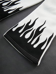 Custom Men's Blank Oversized Wide Leg <b>Stacked</b> Track Jogging Sweatpants High Quality 100% Cotton Men Baggy Flared Sweatpants - Product Image 6