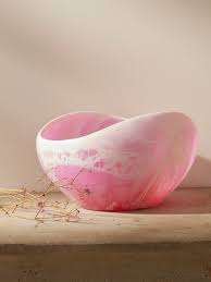 Ensaladera de resina hecha a mano con textura de mármol Aqua Swirl cuenco de decoración del hogar utilizado en el restaurante y bar del hotel en casa - Product Image 4