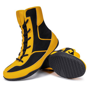 Chaussures de boxe en cuir antidérapantes de haute qualité, légères et respirantes, pour l'athlétisme en salle, haute performance 2026 - Product Image 1