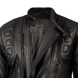Chaqueta de Cuero Genuino para Motocicleta, Ropa Deportiva de Invierno para Hombre, Cierre de Cremallera de Alta Calidad, Clásica, Impermeable, Cortavientos, Talla Grande - Product Image 3
