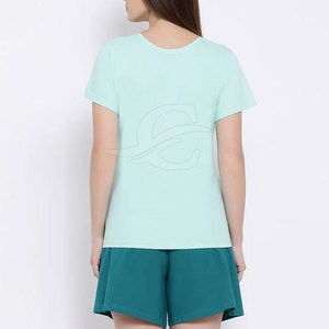 Conjuntos Cortos de Verano para Mujer, Tallas Grandes, 100% Algodón, Transpirables, Ligeros, de Secado Rápido, Último Diseño, Estilo Clásico, en Oferta - Product Image 4