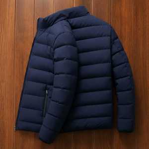 New Custom Style <b>Men's</b> Cotton Puffer <b>Jackets</b> with Long Sleeves Breathable Winter Front Logo Wholesale Price Available - Product Image 4