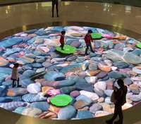 Piste de danse pour scène vidéo Écran tactile mural à LED