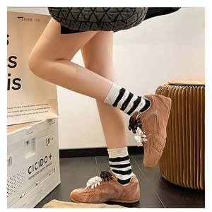 รองเท้าลำลองสไตล์สปอร์ตย้อนยุคสำหรับผู้หญิง ฤดูใบไม้ผลิ-ฤดูใบไม้ร่วง ปี 2025 สีเมลาร์ดฟอกสี สไตล์ Dad Shoes เดินสบาย ไล่แสงอาทิตย์ - Product Image 2