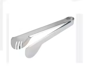 Classic Metal Pastry Tongs Rust Resistant Dessert Serving Tool For Bakery <b>Counter</b> Catering And Home Kitchen - Product Image 2