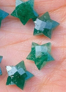 ลูกปัดอัญมณีแกะสลักด้วยมือรูปดาวอเวนจูรีนสีเขียวธรรมชาติสำหรับทำเครื่องประดับหินหลวมขนาด8มม. - Product Image 2