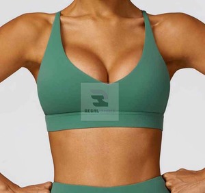 Mujeres sin mangas Yoga Top Venta caliente Fitness Bra Transpirable Fitness Sport Bra - Product Image 2
