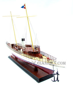 Gia Nhien Fabricante Diseño personalizado MOQ bajo El Primero yate de vapor MODELO DE MADERA BARCO-MODELO DE NAVE DE MADERA DE ALTA CALIDAD Hecho a mano - Product Image 4