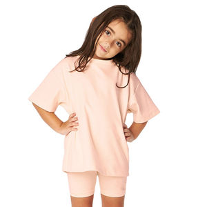 ผ้าฝ้ายเด็กขี่จักรยานสวมใส่ฤดูร้อนกางเกงขาสั้นนักขี่จักรยานชุดเด็กผู้หญิงชุดเสื้อผ้าสองชิ้นชุด - Product Image 6