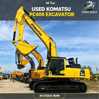 Excavatrice sur chenilles Komatsu PC400, 40 tonnes, grande pelle hydraulique lourde, moteur SAA6D125E5, d'occasion, japonaise, pour l'exploitation minière et les carrières