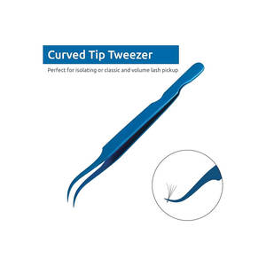 แหนบสำหรับต่อขนตาแบบรัสเซียพร้อมปลายไฟเบอร์ทำจากสเตนเลส - Product Image 3