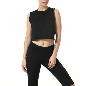 Logo personnalisé conception femmes haut court facile à porter anti-rides respirant anti-empilage haut court pour les femmes en prix de gros nouveau - Product Image 2