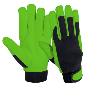 Guantes de trabajo de seguridad industrial de montaje para conductores, protección de brazo de mano de invierno, cuero de grano de cabra, cuero de conductor cómodo - Product Image 4