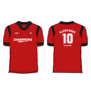 Custom V <b>Neck</b> Short Sleeve Football Jersey Shirt Soccer Uniform Training Game Match Goalkeeper <b>Padded</b> Polyester Cotton Mesh OEM - Product Image 2