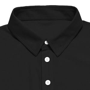 Polos con impresión en blanco al por mayor para hombre, polos personalizados con logotipo bordado, Polo negro de golf - Product Image 4