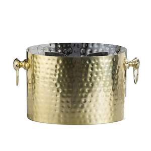 Seau à glace en métal écologique, finition mate, refroidisseur à vin et champagne pour bar, support de boissons pour table de fête, accessoire de divertissement moderne - Product Image 5