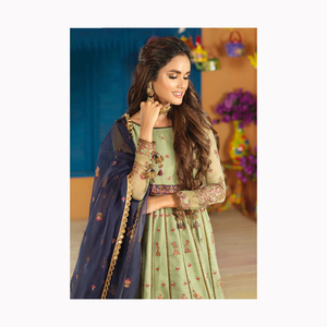 2024 Collection New Arrival High 3 Piece <b>Eid</b> Summer Lawn <b>Pakistani</b> Women's Salwar Kameez Gown Made Silk Long <b>Dress</b> Adults - Product Image 5