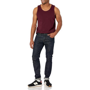 Tank Top <b>Gym</b> Fitness <b>Men</b> Classic Cotton <b>Vest</b> Comfortable Durable Daily Undershirt Wholesale - Product Image 5