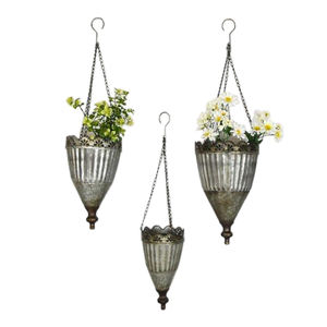 Seau en métal porte-fleurs crochet détachable Pots de fleurs galvanisés couleurs suspendues Pots de plantes Pots de jardin Jardinières de balcon - Product Image 6