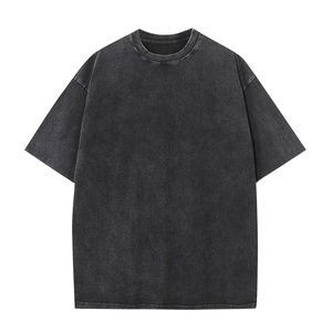 Camiseta lavada con ácido Unisex de estilo Vintage, camiseta lavada con tacto de algodón suave, ropa de calle, aspecto agradable para hombres y mujeres - Product Image 1