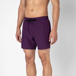 Pantalones cortos de tabla para hombre OEM, pantalones cortos de tabla de surf de lona retro, material de LICRA antiarrugas, traje de baño ligero de cintura media - Product Image 6