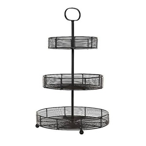 Nouvel an fête décoration argent Antique finition métal gâteau support Offre Spéciale à un niveau nourriture Dessert servant gâteau support - Product Image 5