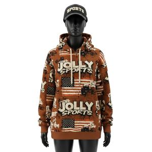 Sudadera con Capucha para Mujer, Alta Calidad, 280 GSM, Poliéster, Algodón, Felpa, Tejido Cálido y Suave, Estampado Completo, Logotipo, Sudaderas Básicas para Mujer - Product Image 1