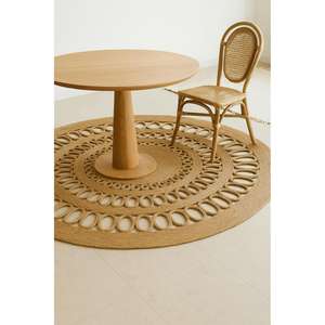 Tapis en jute de haute qualité, tapis en jute tressé à la main, tapis rond classique en jute, tapis d'exportation pour une utilisation en intérieur et en extérieur - Product Image 3