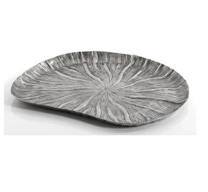 Plateau en métal et marbre de style luxueux, design artisanal, pour la décoration de table à manger, plateau de service, plateau en métal au prix de gros - Product Image 4