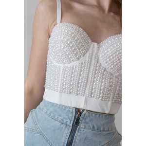 Soutien-gorge perlé moderne le plus vendu pour Fusion Looks Trendy Stage Performance avec une haute qualité pour les vêtements de plage ou pour la romonace - Product Image 5