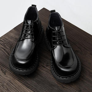 Chaussures Oxford en cuir de vachette pleine fleur avec talon amorti et design antidérapant, chaussures habillées pour hommes, chaussures en cuir - Product Image 2