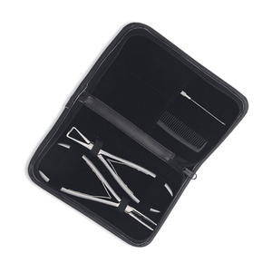 Kit de herramientas de extensión de cabello con pinzas de extensión de cabello Juego de alicates de extensión de cabello profesional Juego de 10 de oro rosa para uso comercial - Product Image 2